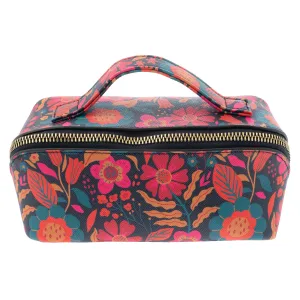 Karma - Cosmetic Zipper Bag, Retro Floral