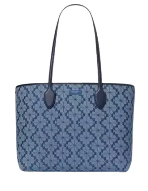 Kate Spade New York Spade Flower Jacquard Denim Bleecker Large Tote