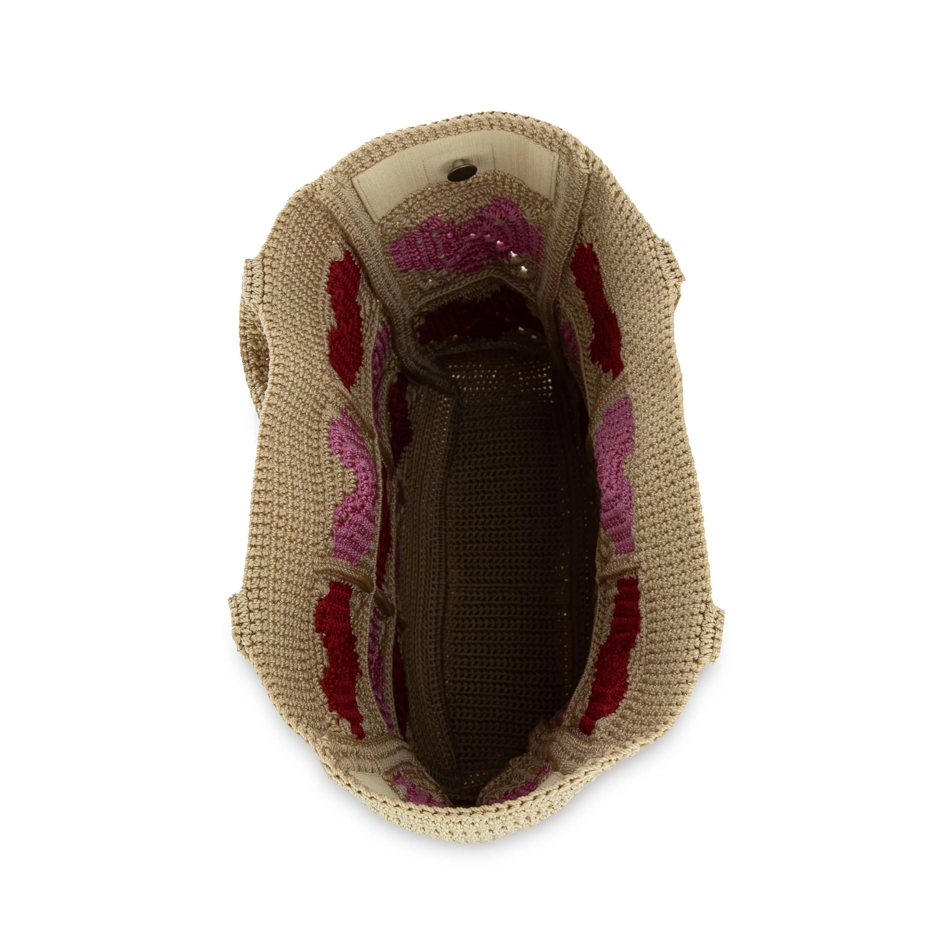 Lanie Market Tote - Hand Crochet - Bamboo Heart