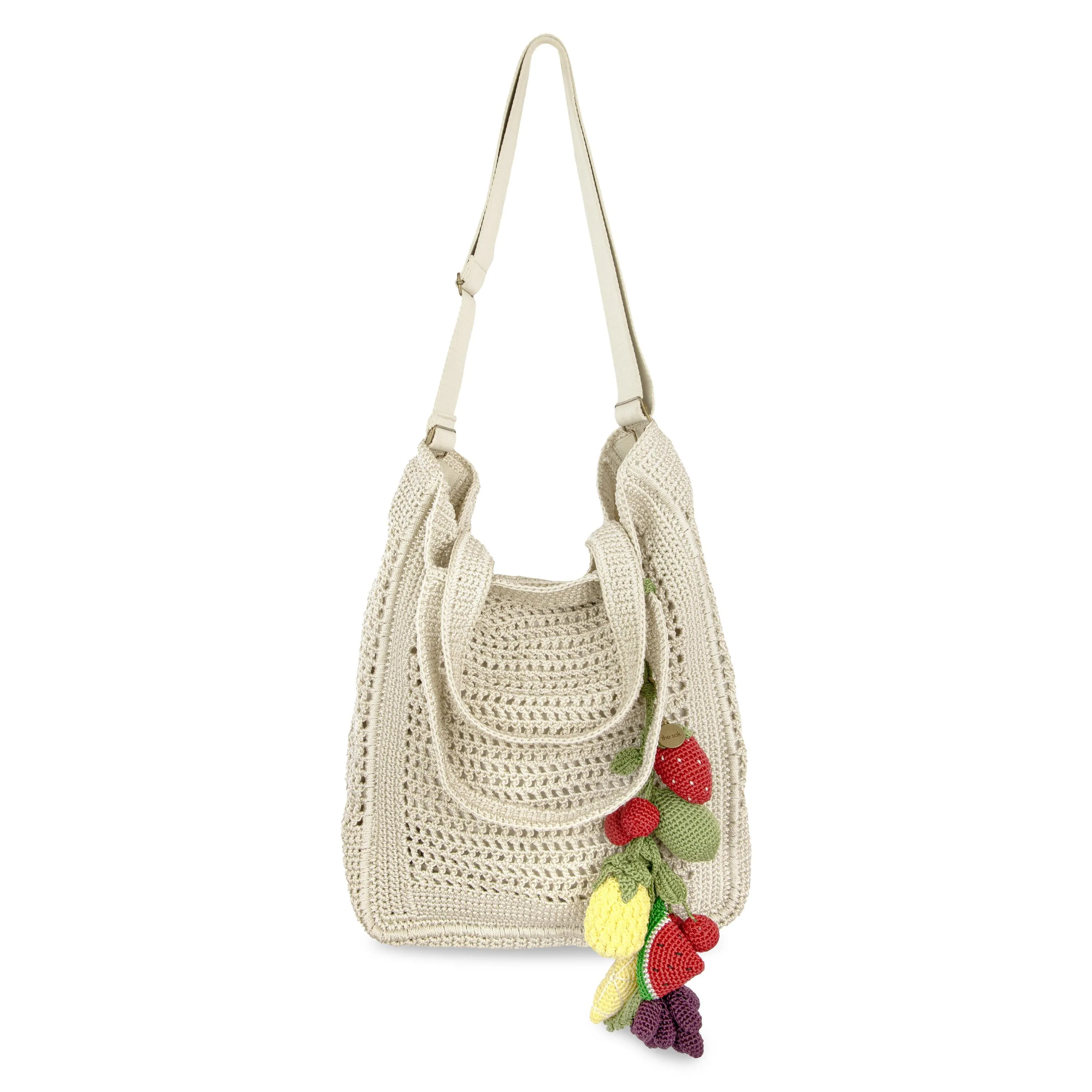 Lanie Market Tote - Hand Crochet - Natural Fruit