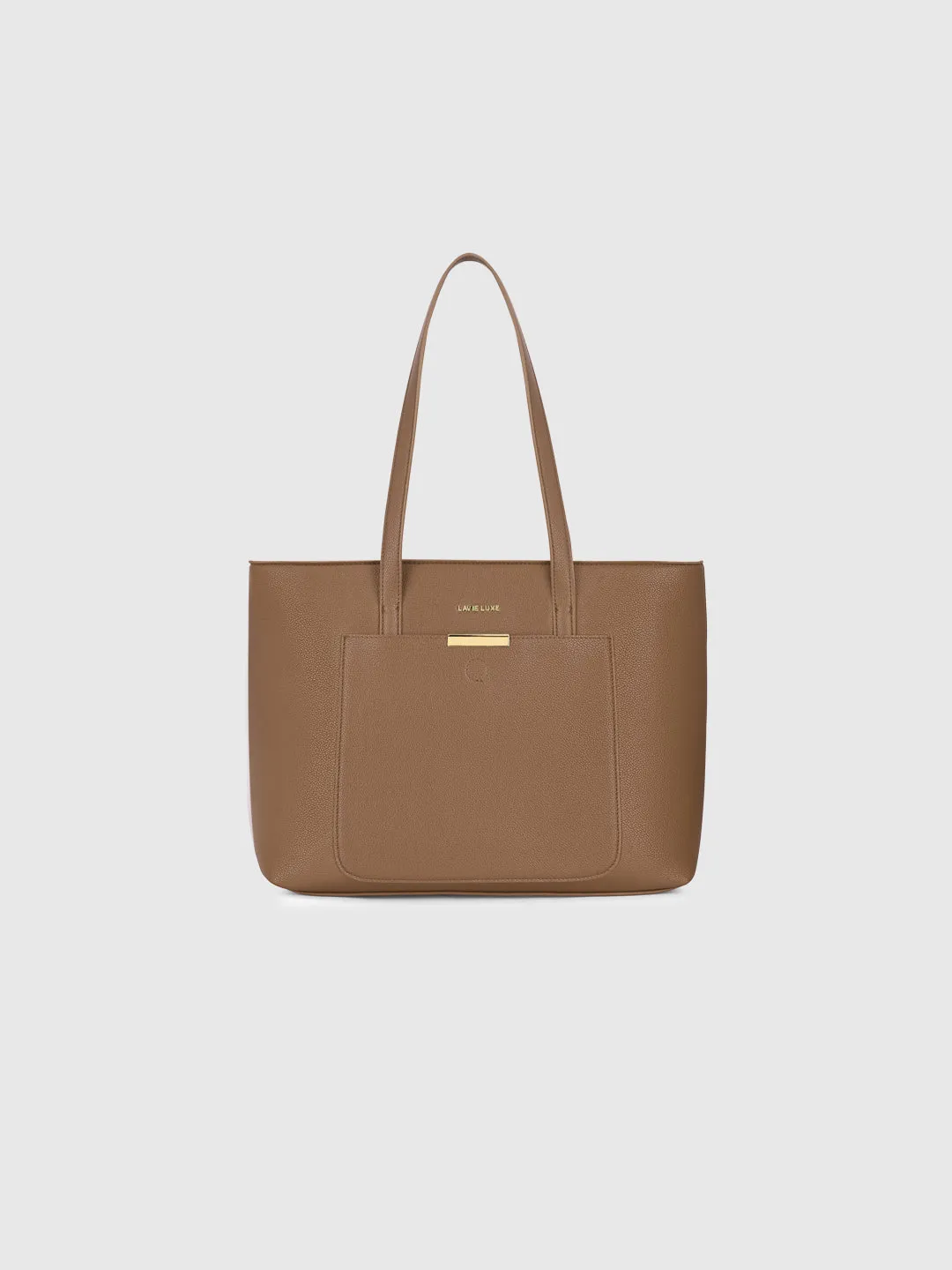 Lavie Luxe Bliss Tan Large Women's Tote