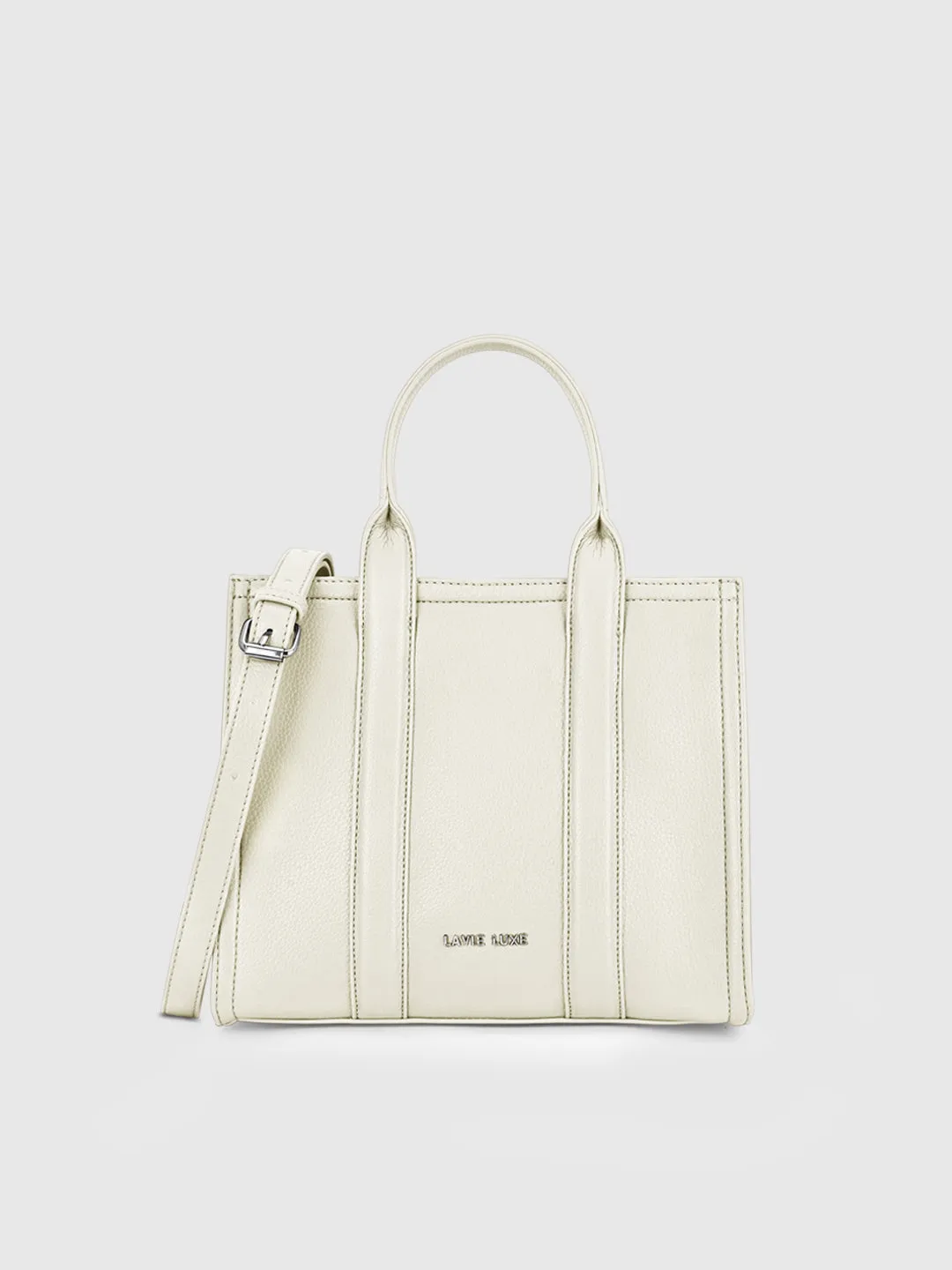 Lavie Luxe Cobs Off White Medium Women'S Satchel
