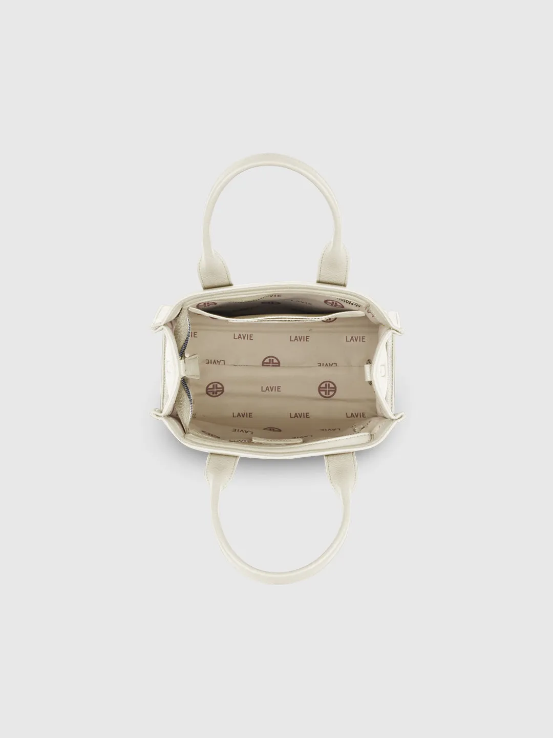 Lavie Luxe Cobs Off White Medium Women'S Satchel