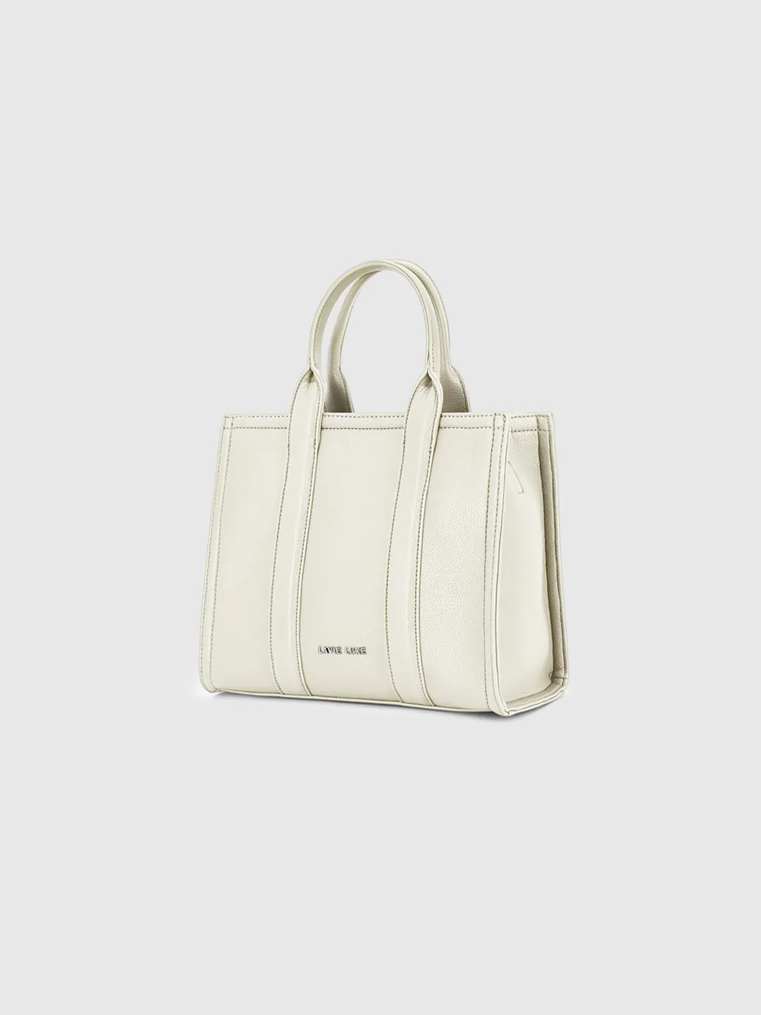 Lavie Luxe Cobs Off White Medium Women'S Satchel