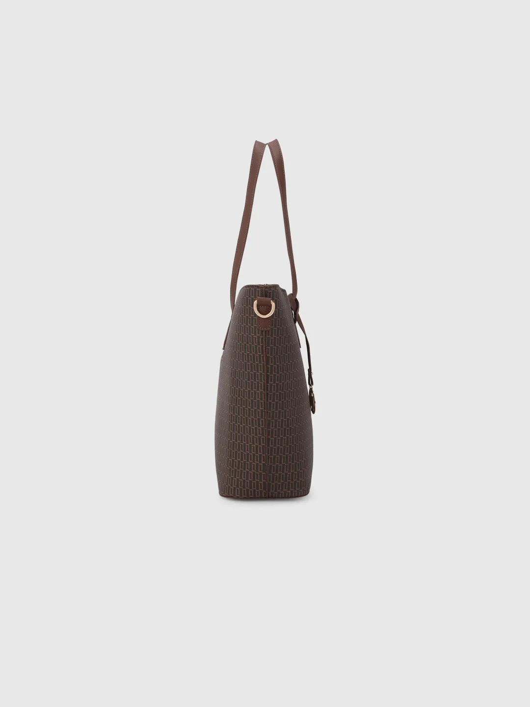 Lavie Luxe Monogram Hailon24 Pro Choco Large Women's handbag