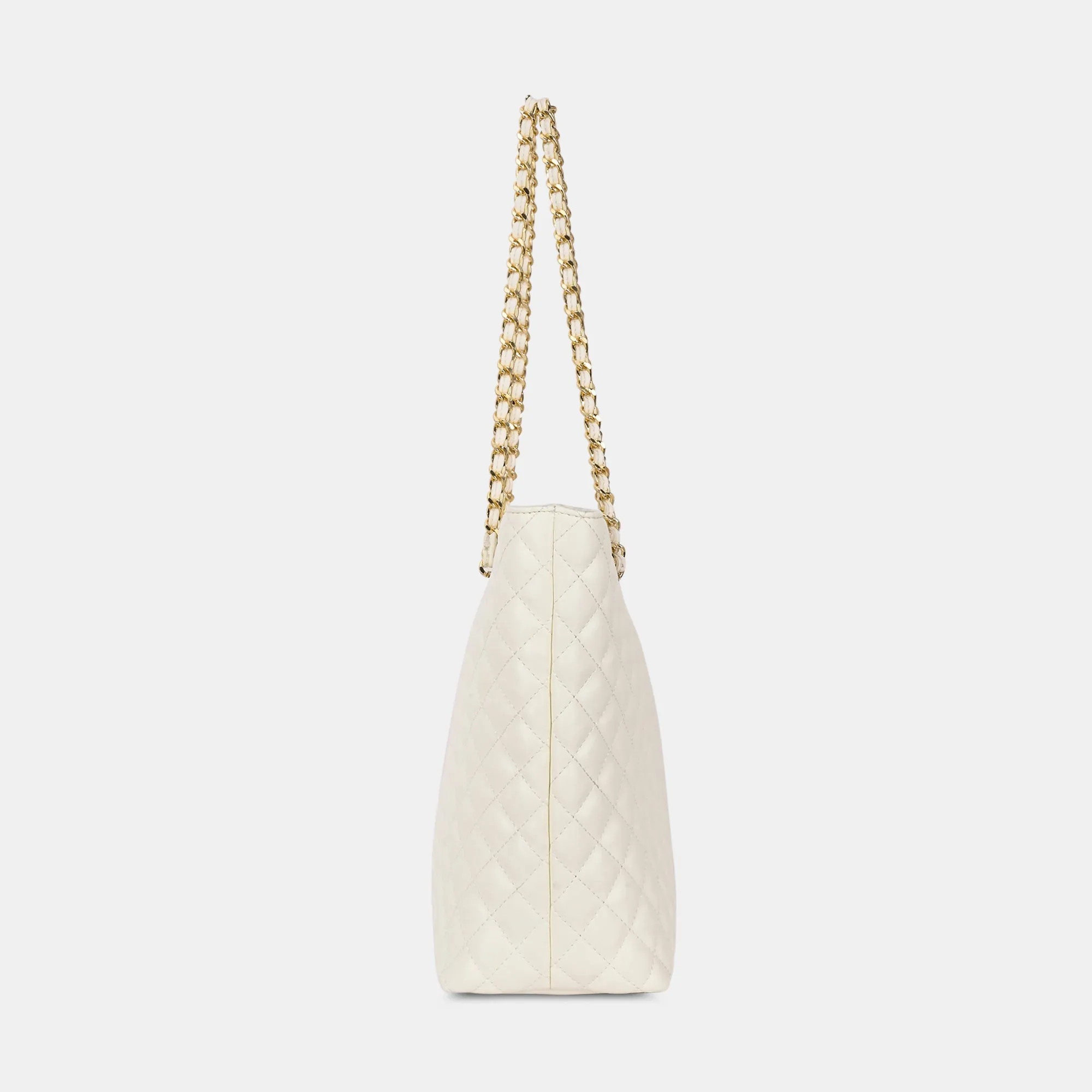 Lavie Luxe Query Off White Large Women's Tote