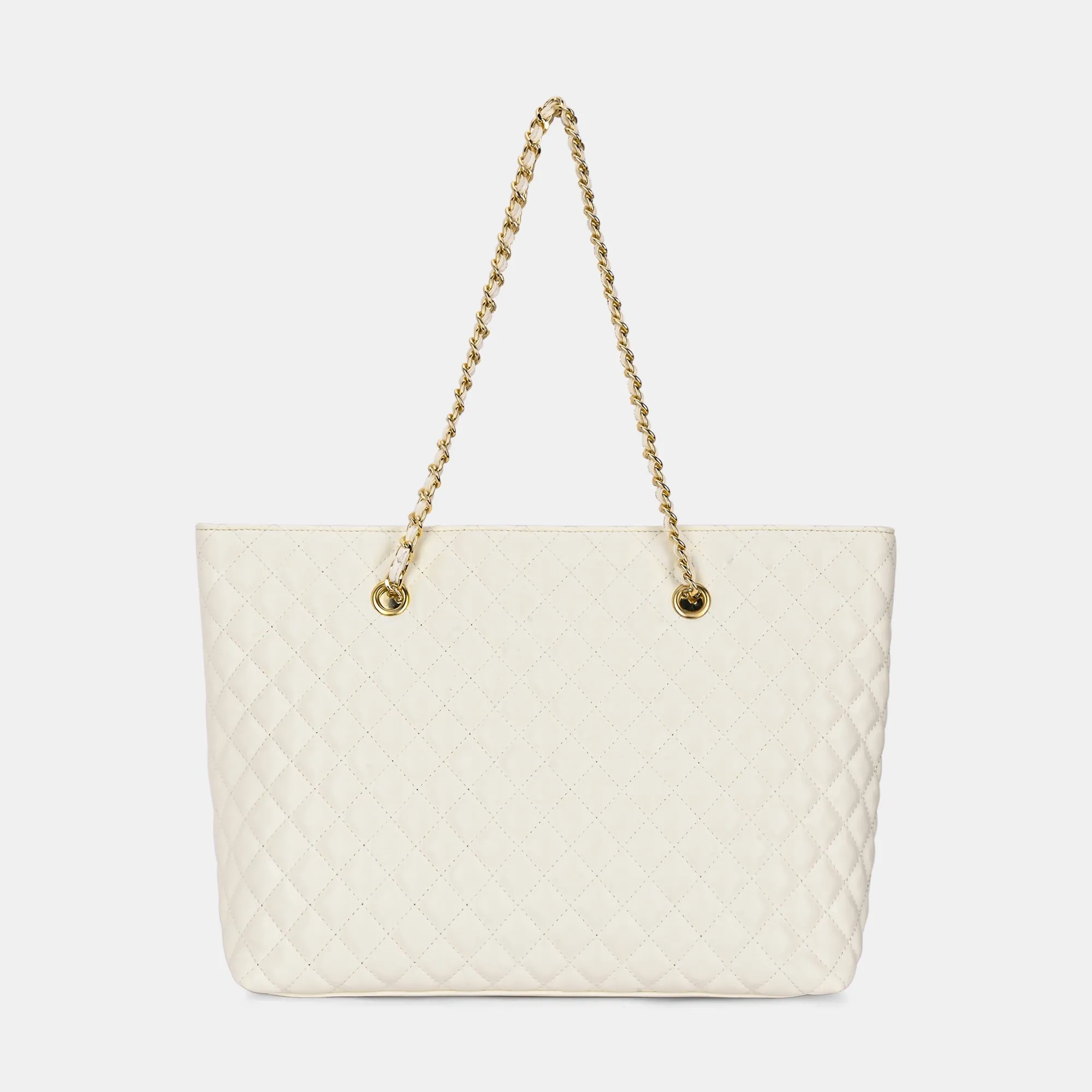 Lavie Luxe Query Off White Large Women's Tote