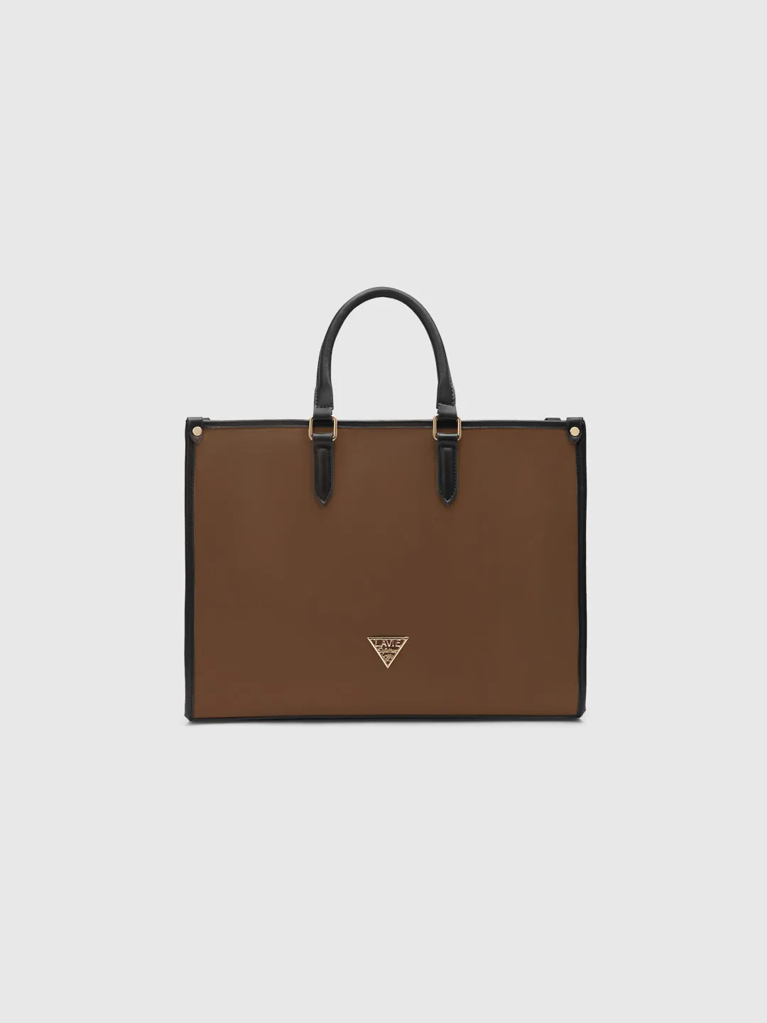 Lavie Signature Madisson Large Dark Tan Women's Box Tote