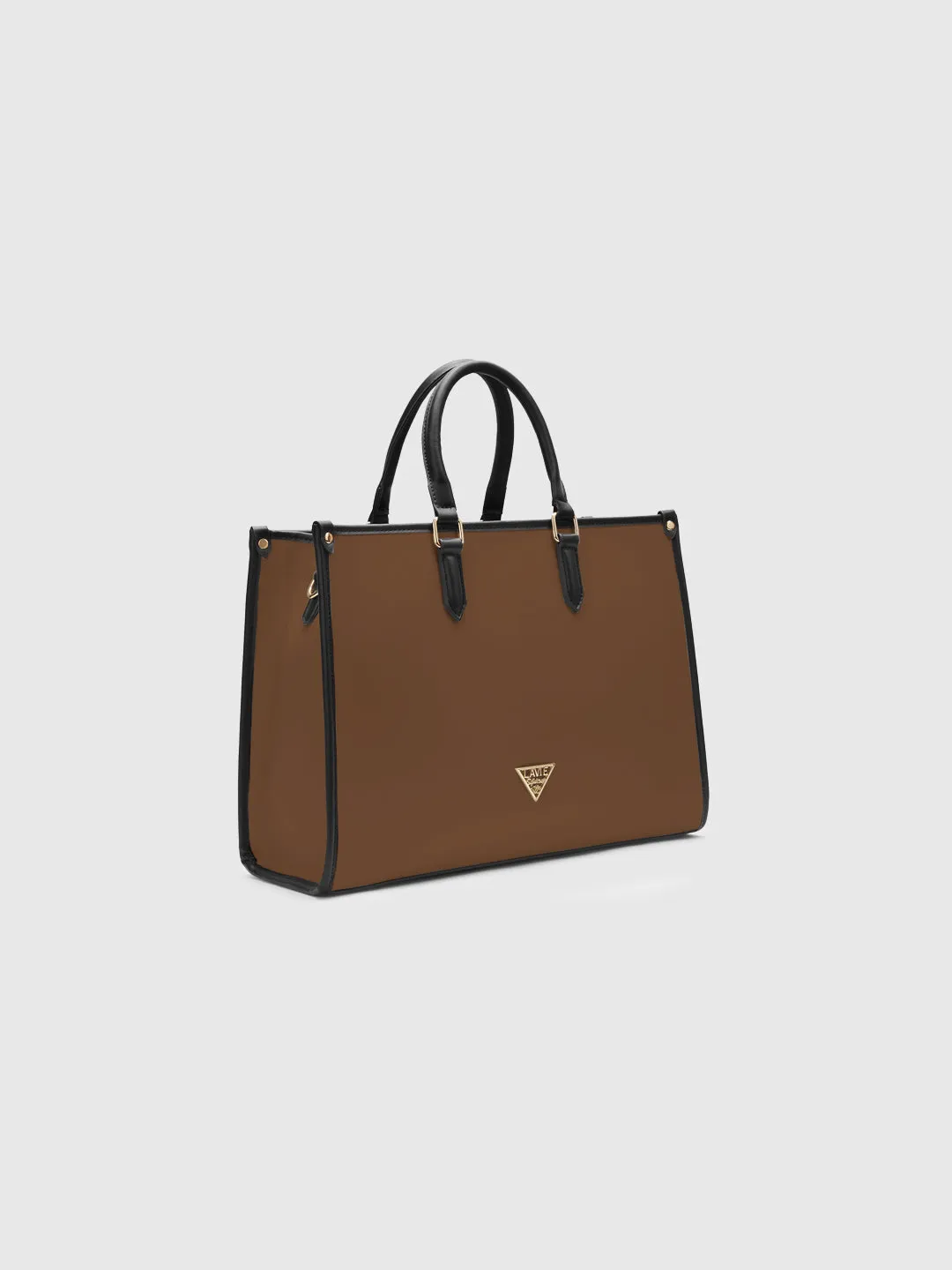 Lavie Signature Madisson Large Dark Tan Women's Box Tote