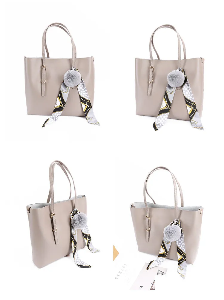 Leather Womens Stylish Brown Tote Bag Shoulder Bag For Women
