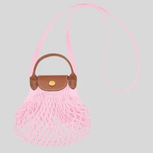 LONGCHAMP Le Pliage Filet XS Mesh Bag Pink 10139HVH
