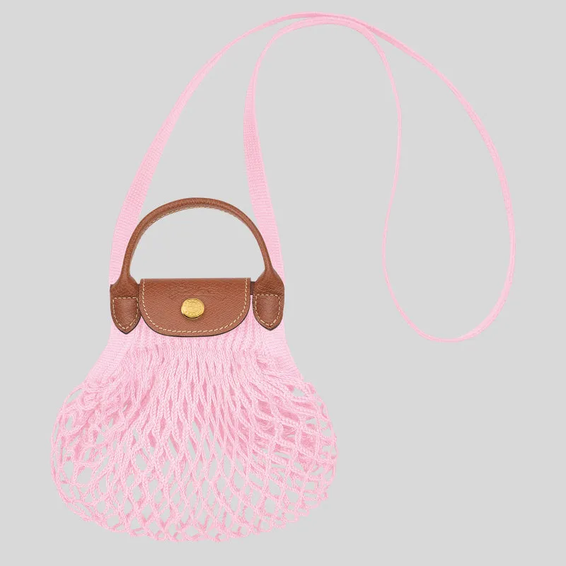LONGCHAMP Le Pliage Filet XS Mesh Bag Pink 10139HVH