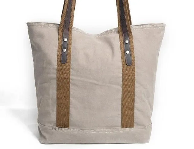 Mens Canvas Tote Purse Handbags Canvas Shoulder Bag for Men