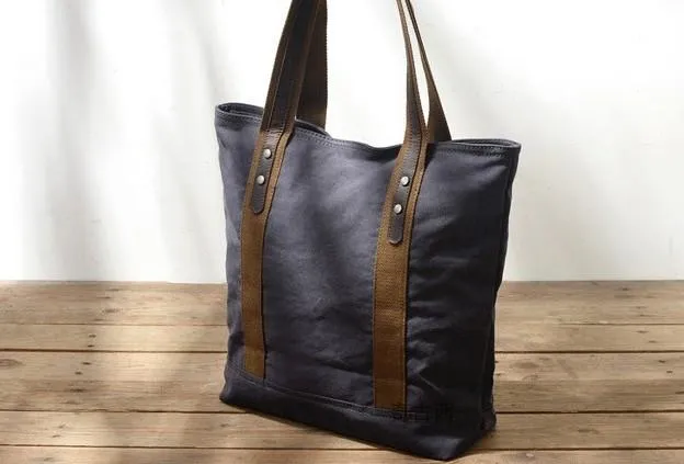 Mens Canvas Tote Purse Handbags Canvas Shoulder Bag for Men