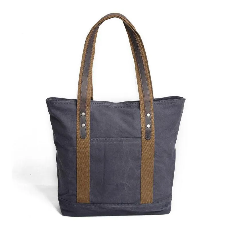 Mens Canvas Tote Purse Handbags Canvas Shoulder Bag for Men