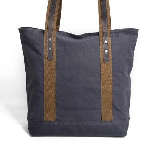 Mens Canvas Tote Purse Handbags Canvas Shoulder Bag for Men