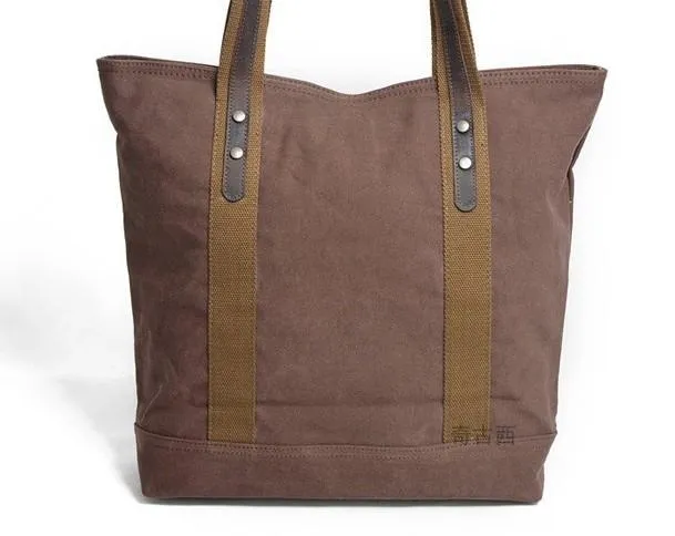 Mens Canvas Tote Purse Handbags Canvas Shoulder Bag for Men