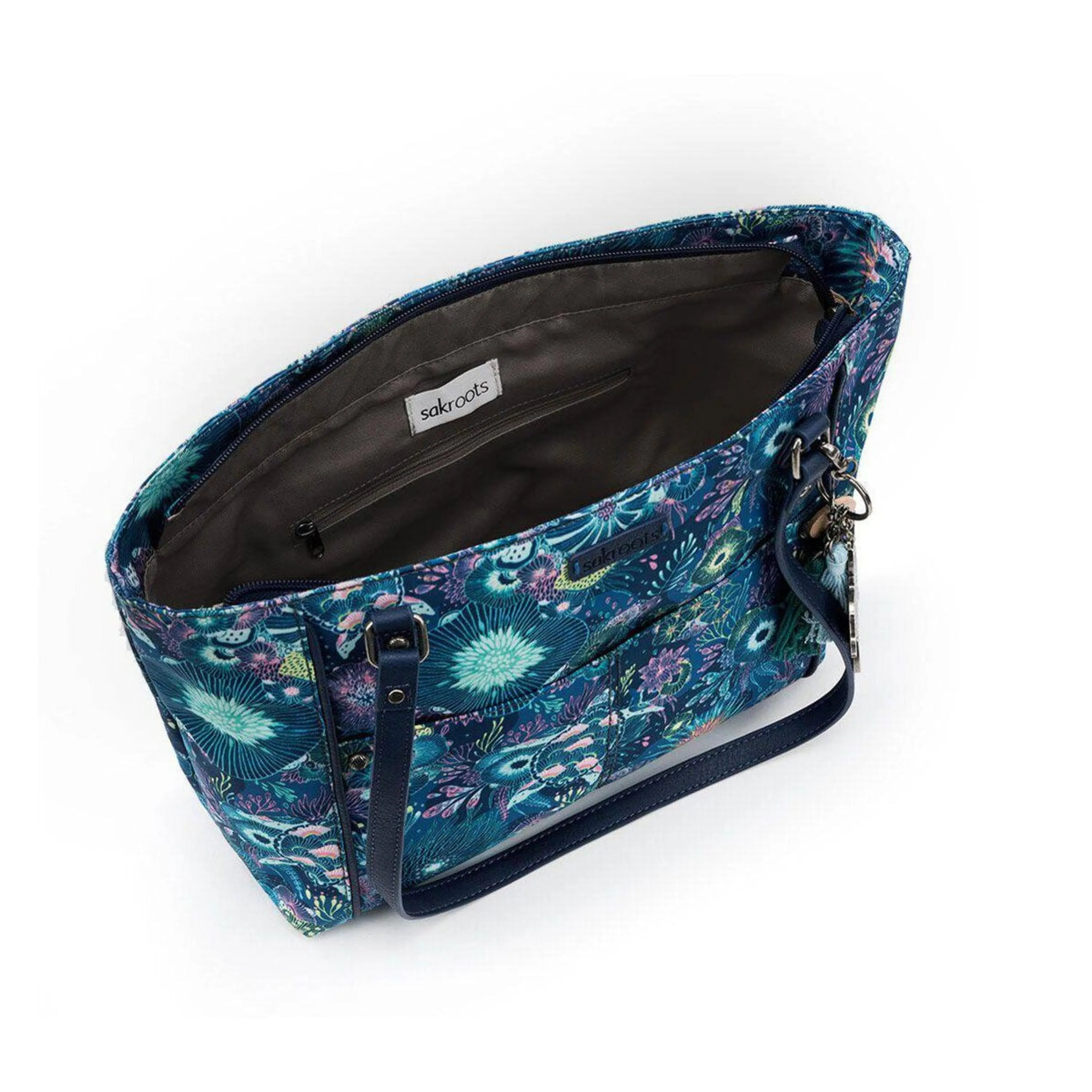 Metro Tote - EcoTwill - Royal Blue Seascape