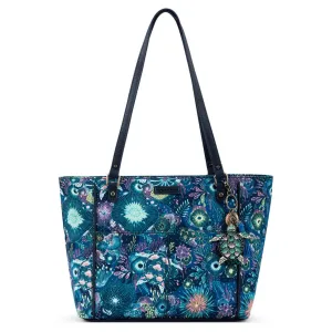 Metro Tote - EcoTwill - Royal Blue Seascape