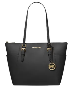 Michael Michael Kors Charlotte Large Saffiano Leather Top Zip Tote Bag