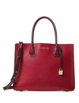 Michael Michael Kors Mercer Lizard Embossed Accordion Tote