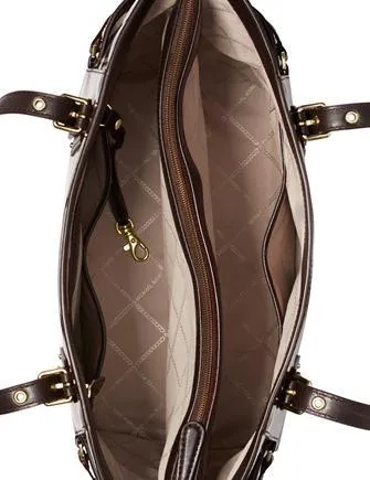 Michael Michael Kors Signature Glossy Voyager East West Tote