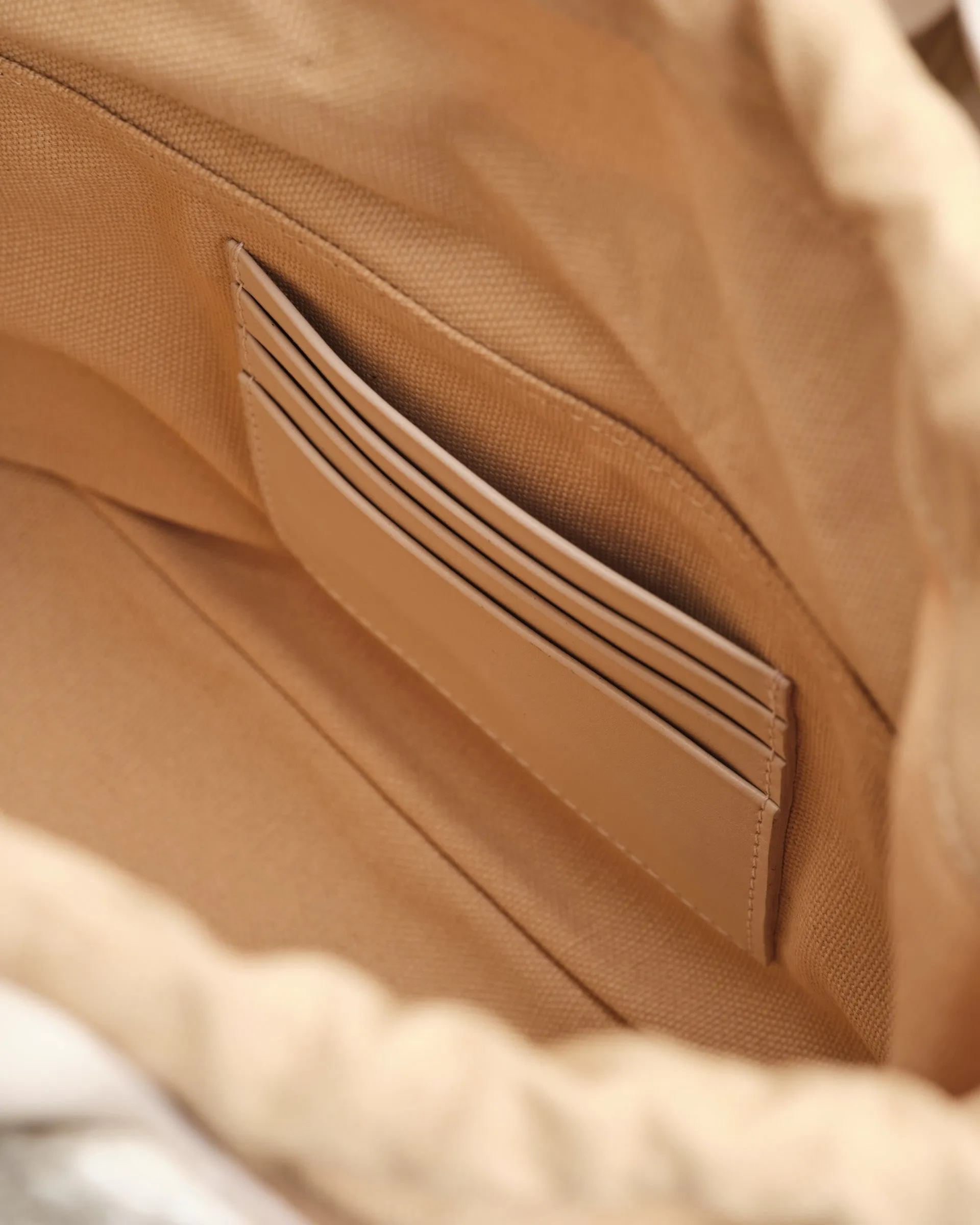 MISU MINI Vanilla Raffia Crossbody bag