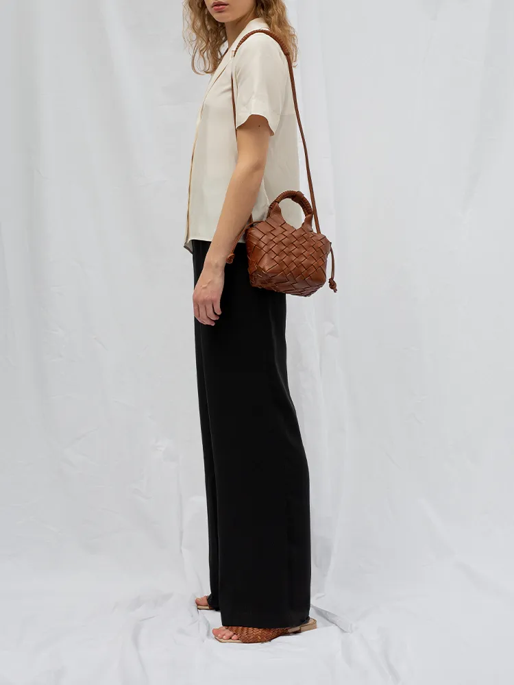 MISU MINI Vanilla Raffia Crossbody bag