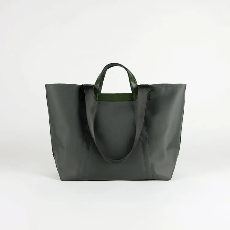 Navy Womens Nylon Handbag Totes Navy Womens Nylon Leather Shoulder Tote Purse for Ladies