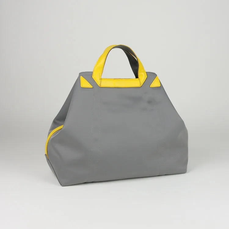 Navy Womens Nylon Handbag Totes Navy Womens Nylon Leather Shoulder Tote Purse for Ladies