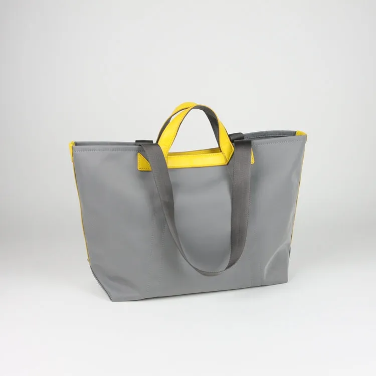 Navy Womens Nylon Handbag Totes Navy Womens Nylon Leather Shoulder Tote Purse for Ladies
