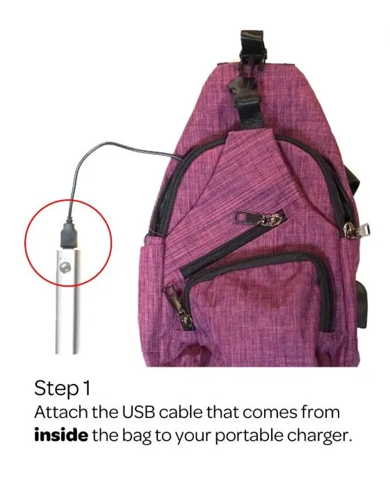 Nupouch - Anti-theft Daypack, Blue Camo