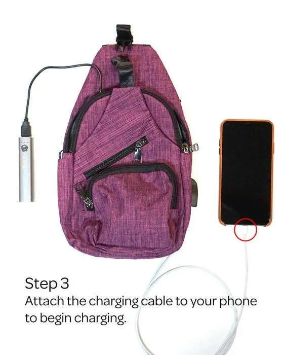 Nupouch - Anti-theft Daypack, Blue Camo