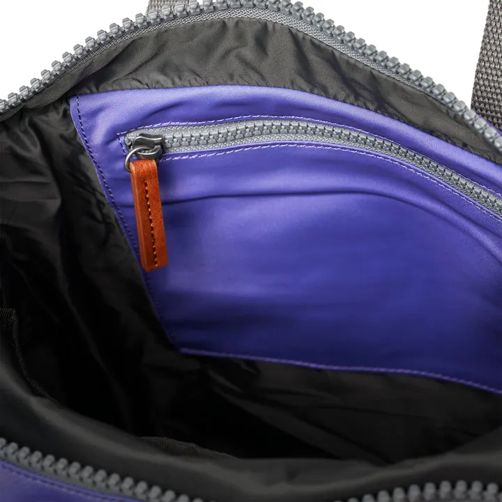 Ori London - Medium Canfield B Backpack, Peri Purple Recycled Nylon