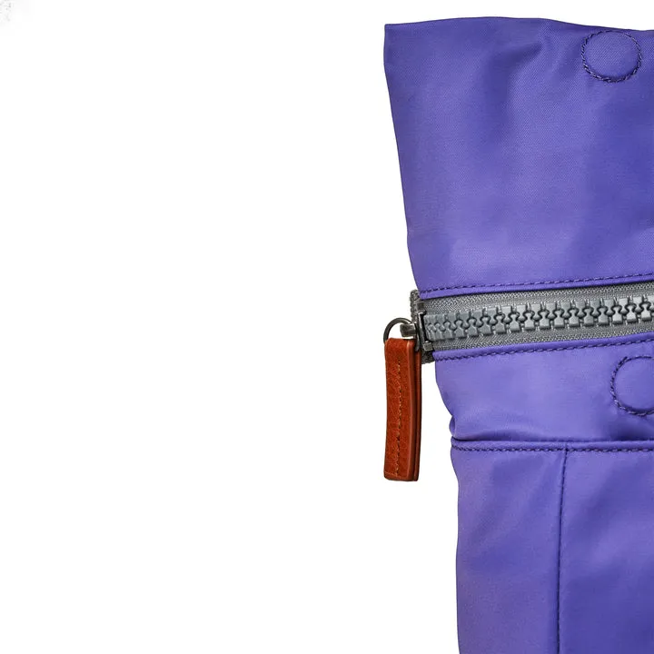 Ori London - Medium Canfield B Backpack, Peri Purple Recycled Nylon