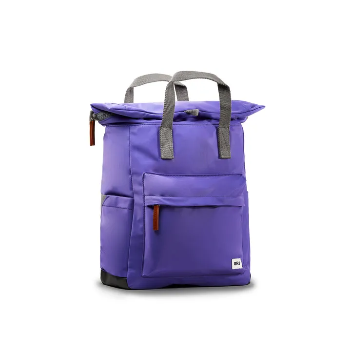 Ori London - Medium Canfield B Backpack, Peri Purple Recycled Nylon