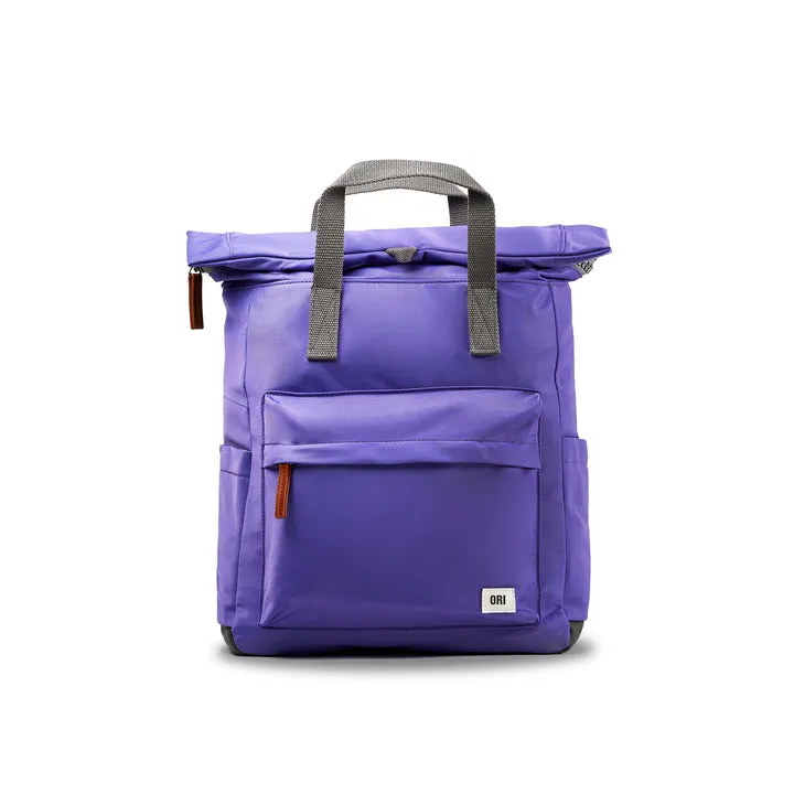 Ori London - Medium Canfield B Backpack, Peri Purple Recycled Nylon