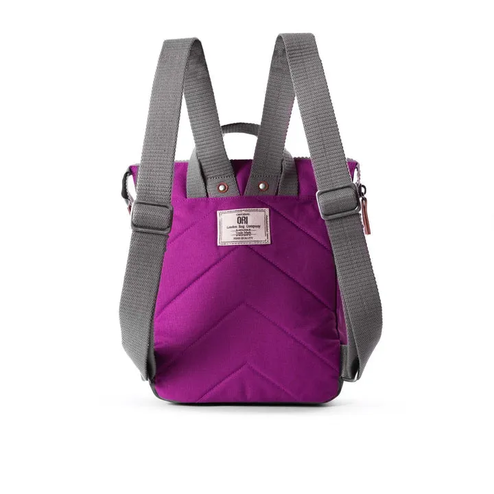 Ori London - Small Bantry B Backpack, Violet Recycled Canvas