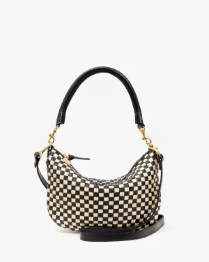 Petit Moyen Handbags - Crossbody - Petit Moyen Black & Cream Woven Checker