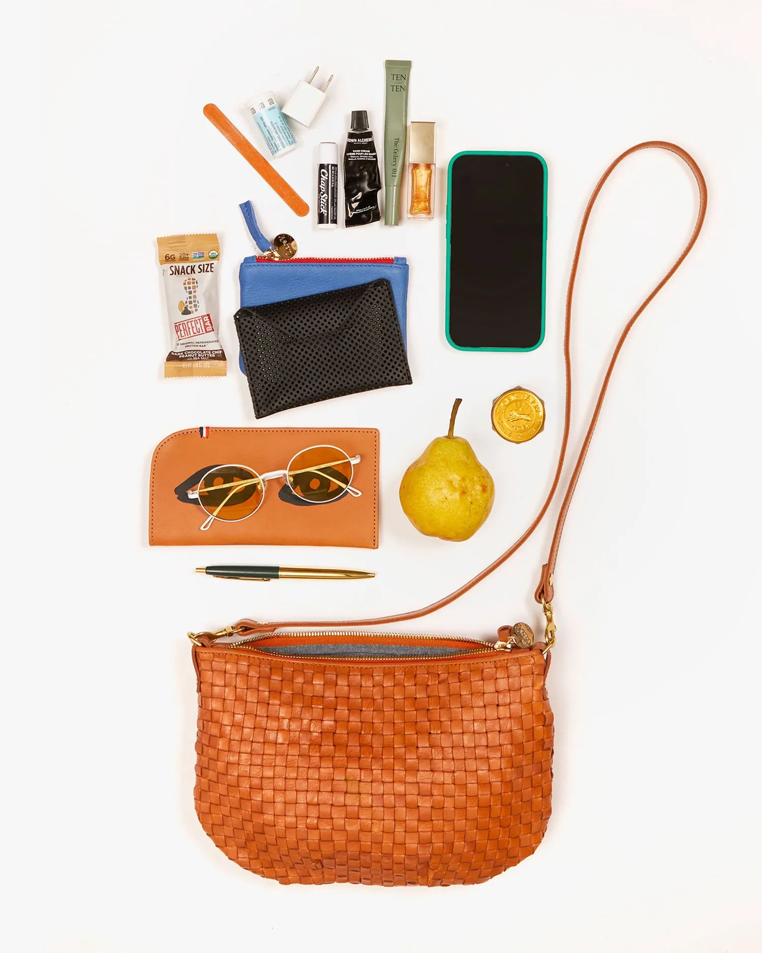 Petit Moyen Handbags - Crossbody - Petit Moyen Natural & Cream Woven Checker