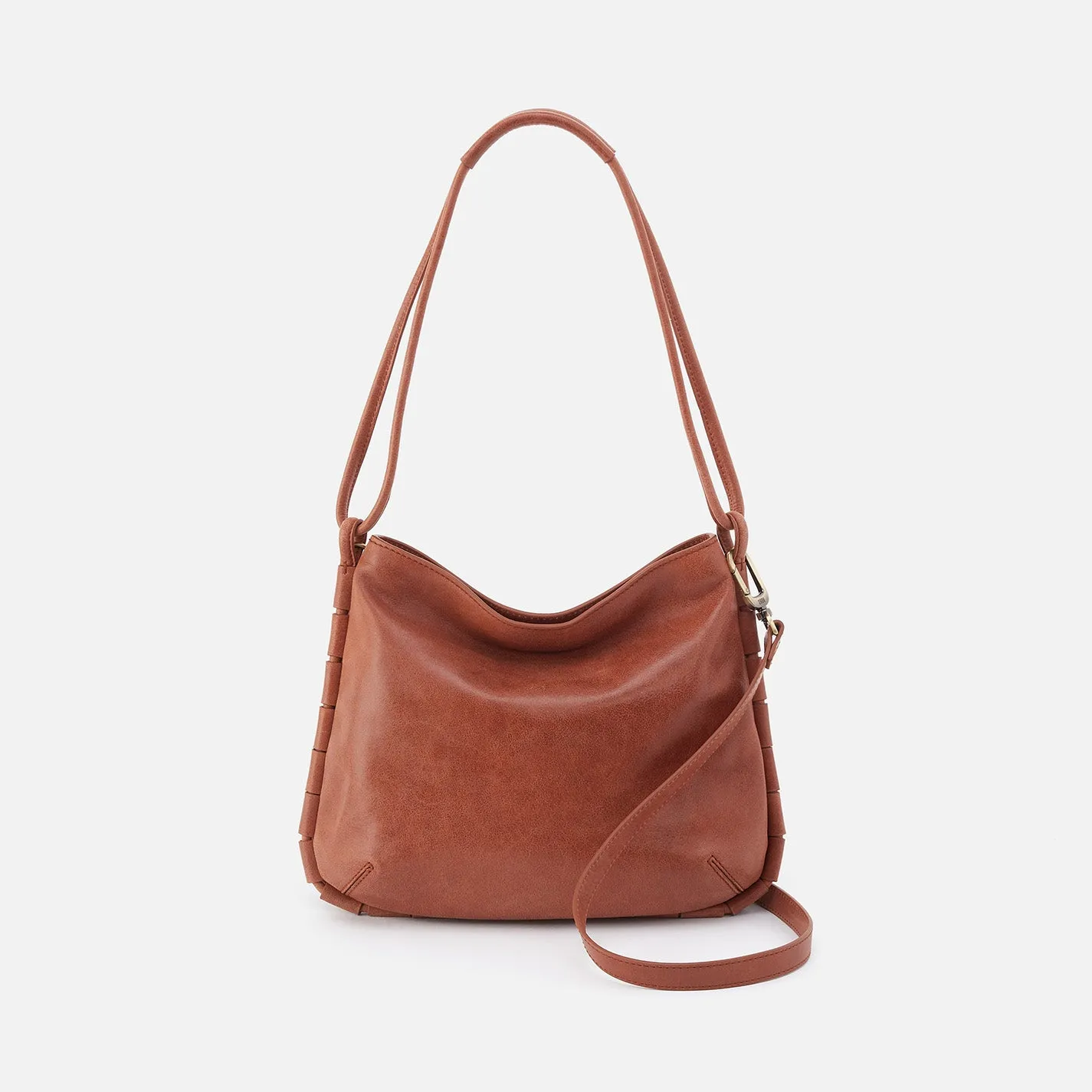 Phoebe Shoulder Bag In Smooth Leather - Saddle