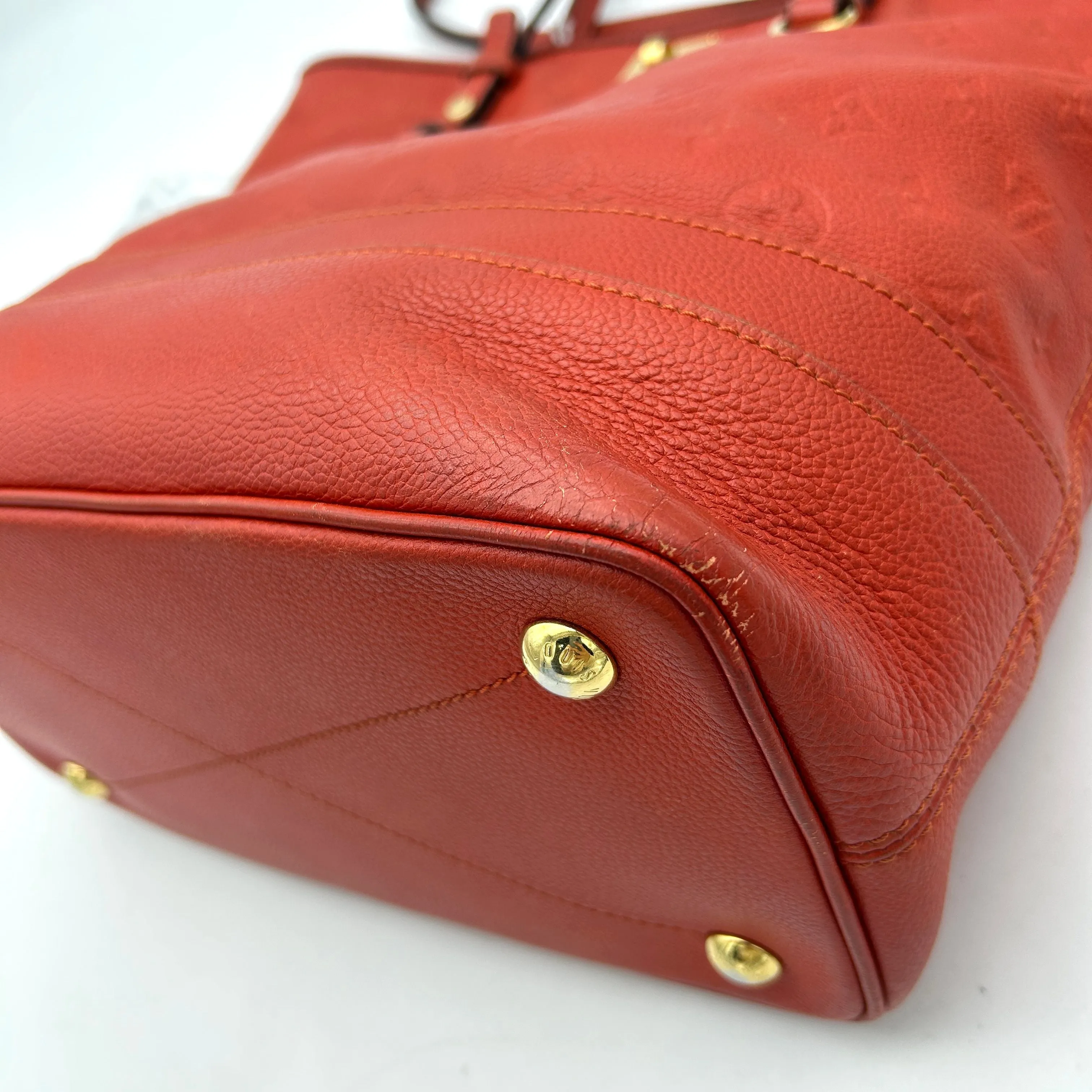 Pre-owned Louis Vuitton Empreinte Leather Citadine PM - Red Totes, Handbags LA4249