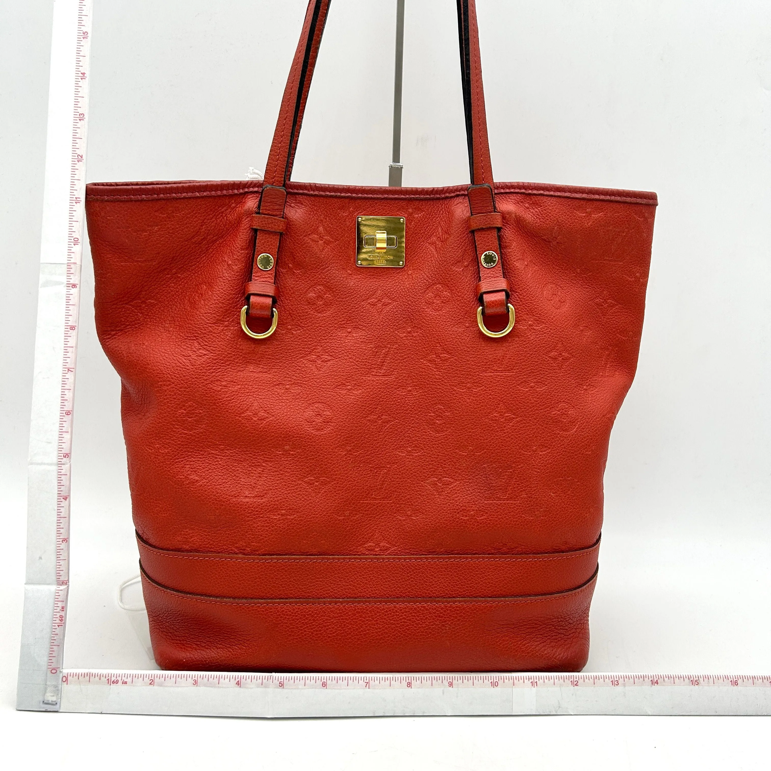 Pre-owned Louis Vuitton Empreinte Leather Citadine PM - Red Totes, Handbags LA4249