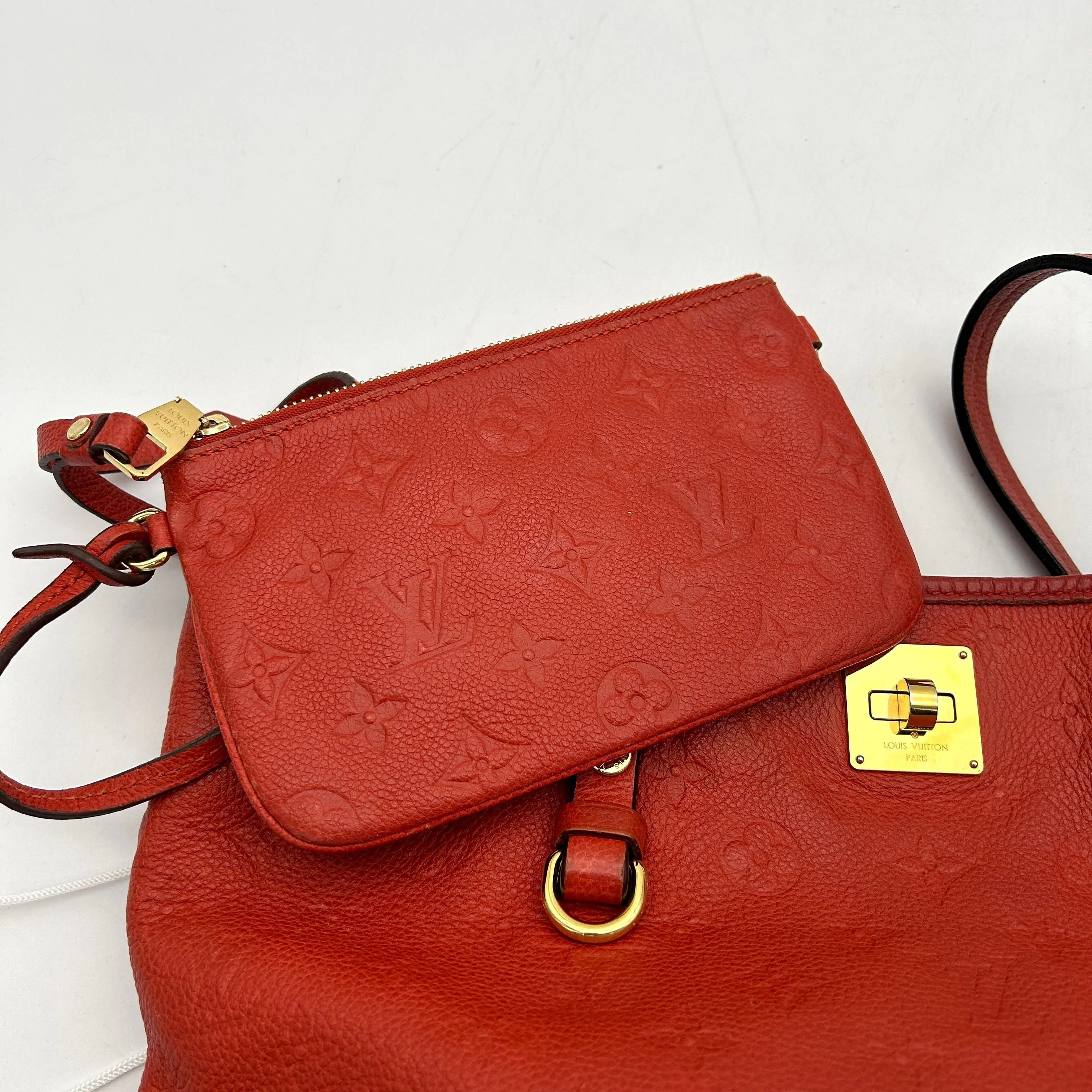 Pre-owned Louis Vuitton Empreinte Leather Citadine PM - Red Totes, Handbags LA4249