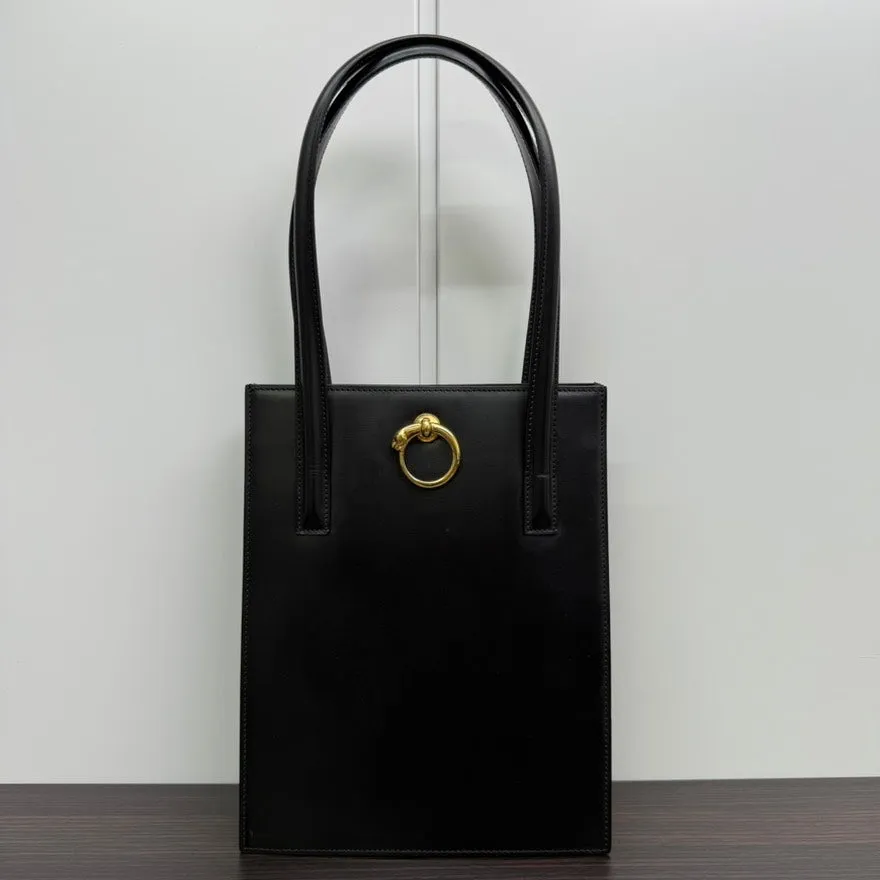 Preloved Cartier Panthere Black Leather Shoulder Bag N438643