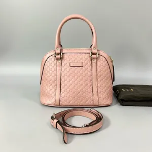 Preloved Gucci Micro GG Marmont Pink Leather Shoulder Bag XJ10816