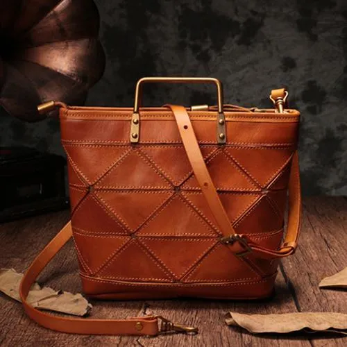 Small Brown Womens Leather Tote Bags Small Tote Handbags Green Shoulder Tote Purse for Ladies
