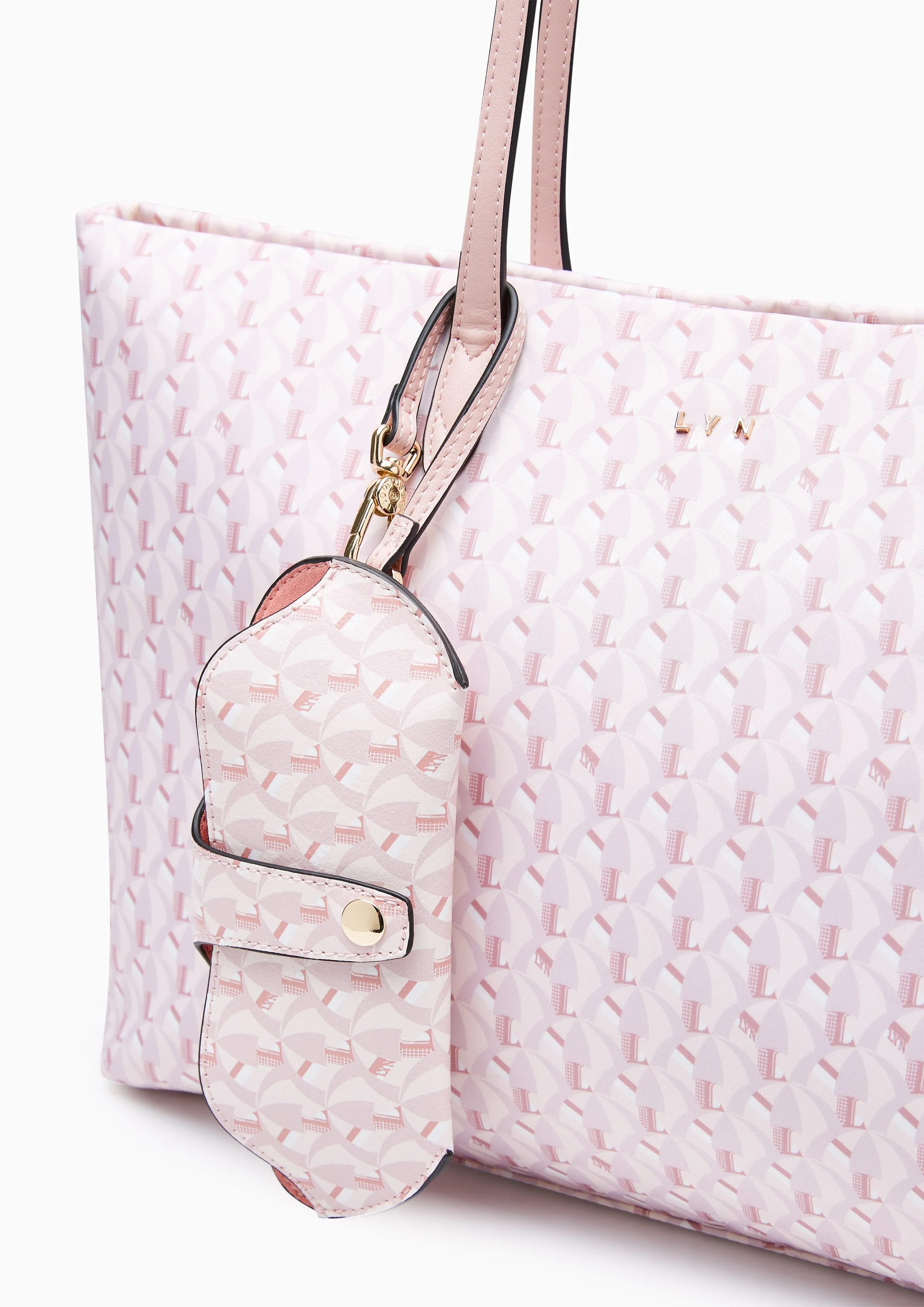 Solana L Tote Bag Printed Pink