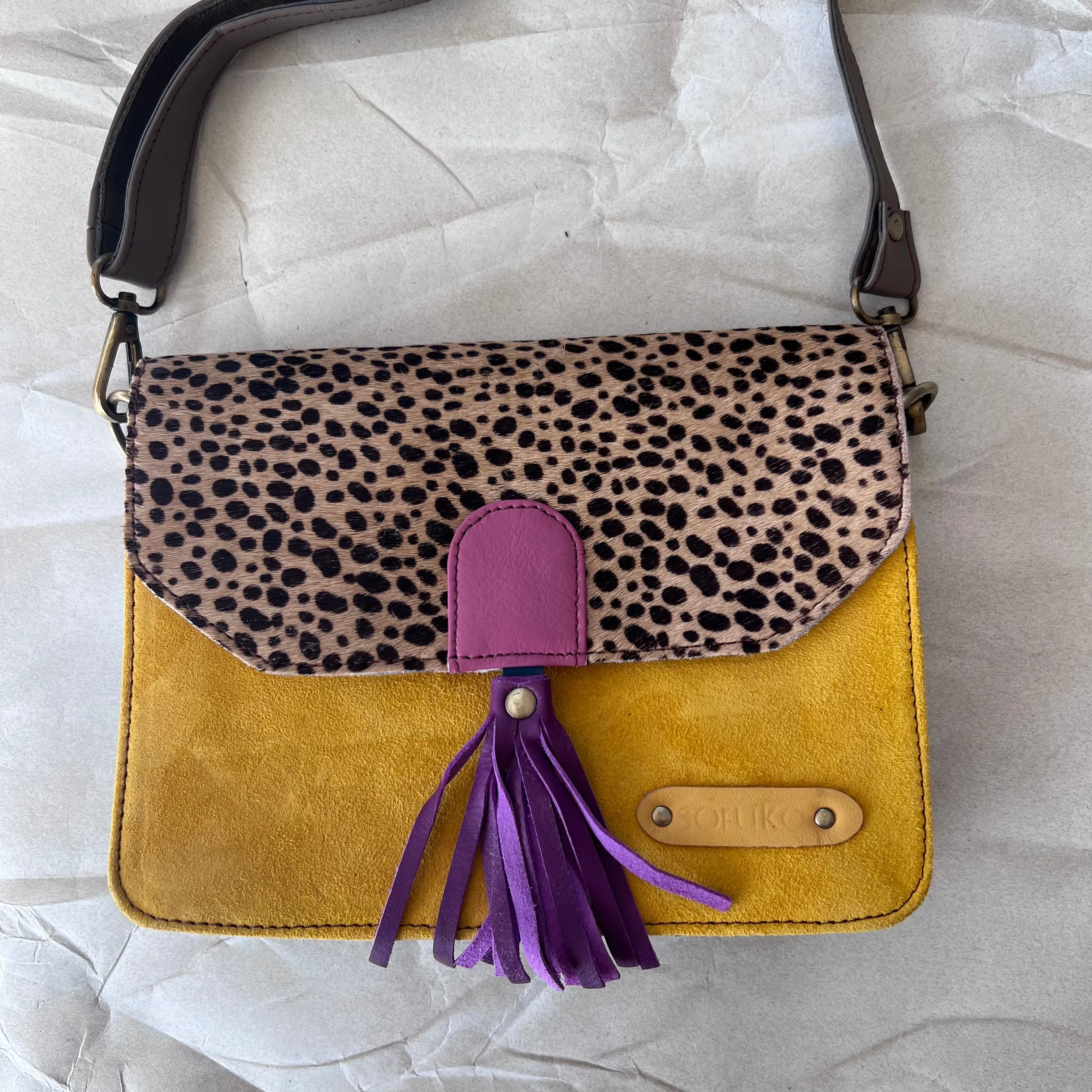Soruka - Claire Purse, Purple Tassel