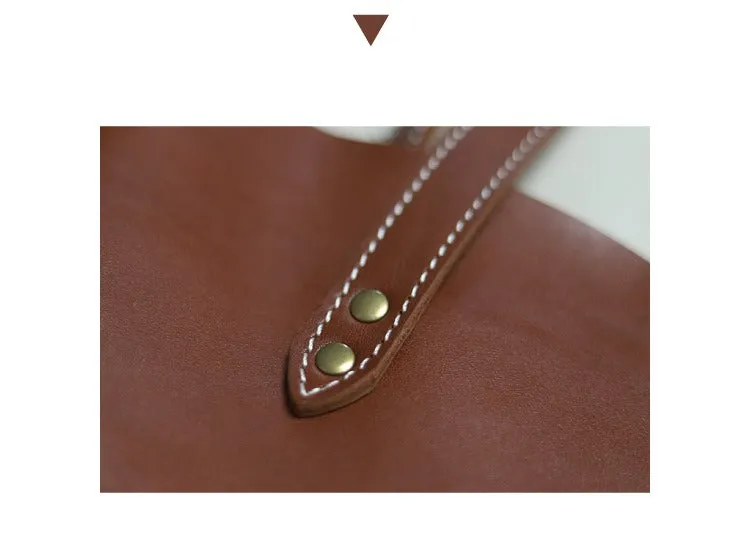 Sqaure LEATHER WOMEN Tote BAGs Handmade Cute Shopper Tote Purses FOR WOMEN